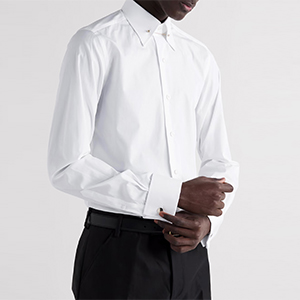 클래식 타이바 커프스 셔츠 ( WHITE )